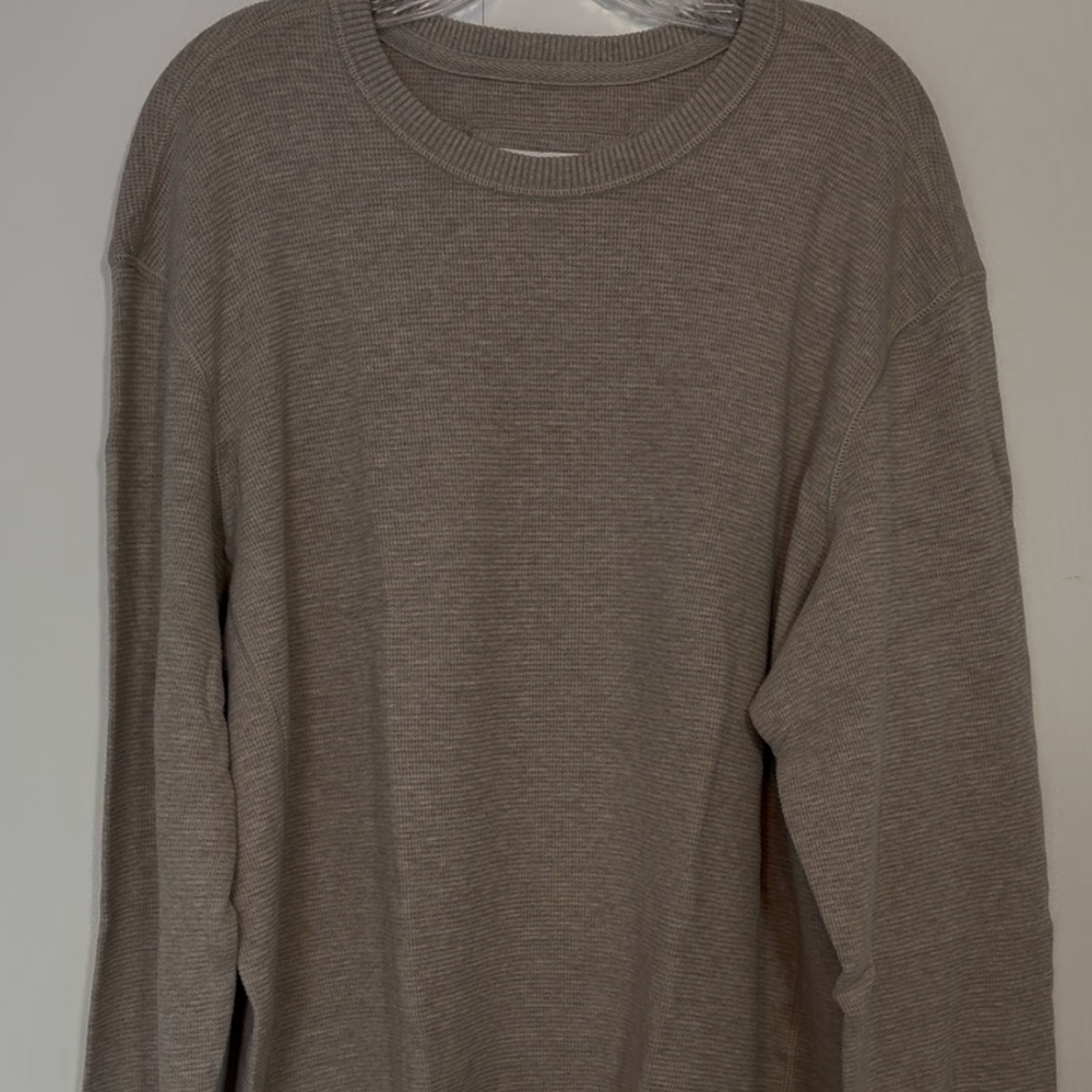 Eddie Bauer Men's Size XL Thermal Shirt Long Sleeve, Khaki, NWOT,
